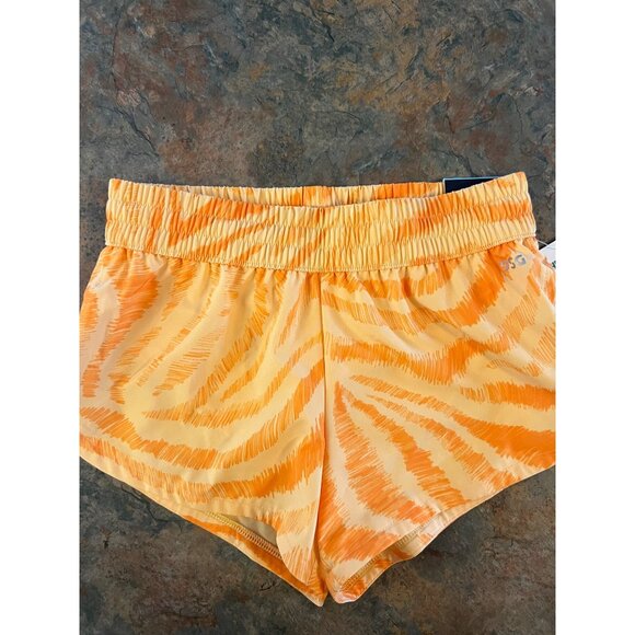 DSG‎ Womens Trippy Zebra Tangerine Stride Running Shorts 2XS - Picture 1 of 9